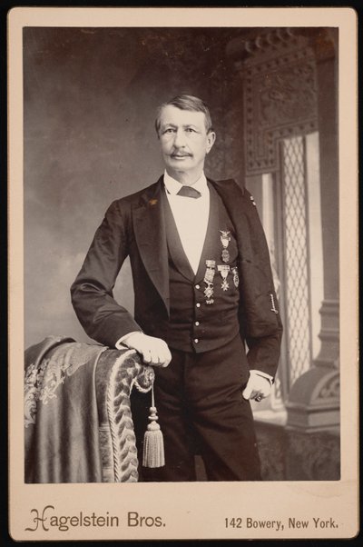 Portrait of John Watts De Peyster, 1821-1907, Before 1896 by Hagelstein Bros
