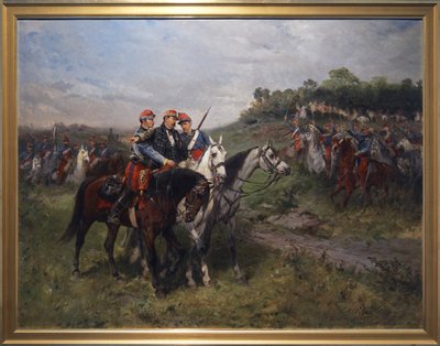 General Jean Auguste Margueritte fatally injured in Floing, late 19th century by Hales Alexander Walker