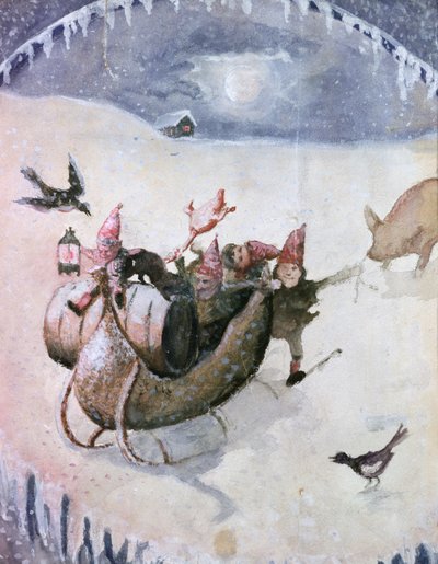 Christmas scene by Halfdan Egedius