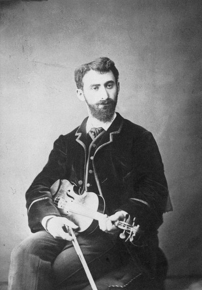 Portrait of the Violinist and Composer Tivadar Nachéz by Hamburg . Photo studio Ferdinand Braune
