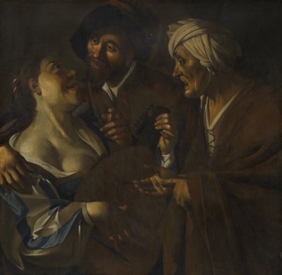 Procuress (forgery after Dirck van Baburen) by Han van Meegeren