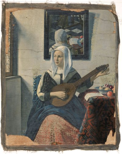Woman Playing on a Cittern by Han van Meegeren