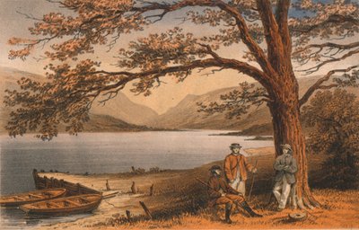The Lake of the Pleasant Retreat. Llyn Mwyngyl, from Tal-y-Llyn, 19th Century by Hanhart