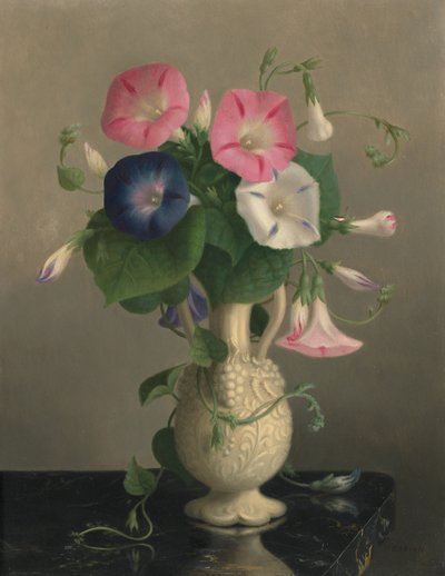Vase of Morning Glories by Hannah Brown Skeele