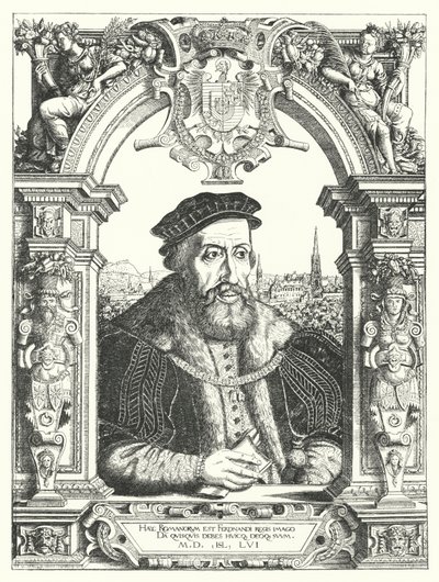 Ferdinand I, Holy Roman Emperor (engraving) by Hanns Sebald Lautensack