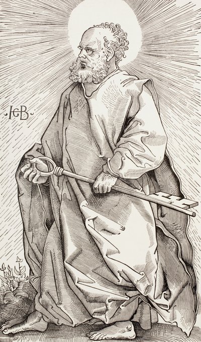 St. Peter Holding the Keys of the Kingdom of Heaven by Hans (after) Baldung Grien