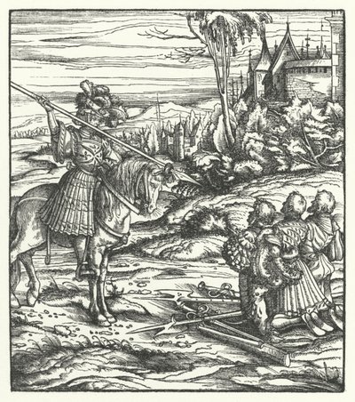 Scene from the Second Flemish Revolt Against Habsburg Rule by Hans (after) Burgkmair