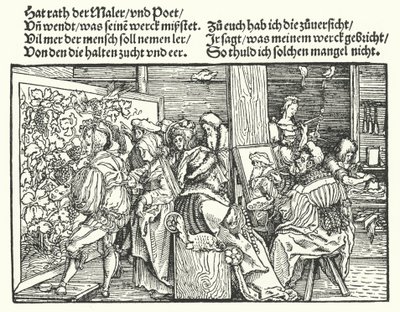 The Painters by Hans (after) Burgkmair