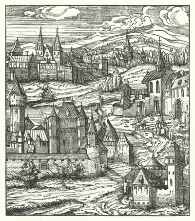 Wiener Neustadt, Austria, birthplace of Maximilian I, Holy Roman Emperor by Hans (after) Burgkmair