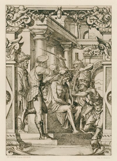 Jesus Christ, Crowned with Thorns by Hans (after) Holbein the Younger