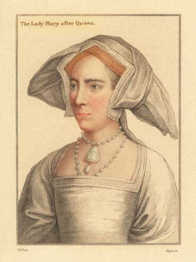 Lady Mary, daughter of King Henry VIII. by Hans (after) Holbein the Younger