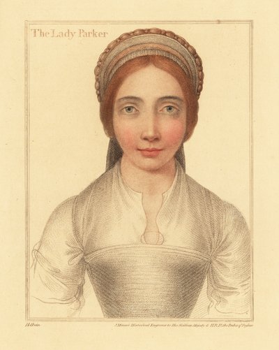Lady Parker, wife of Sir Henry Parker by Hans (after) Holbein the Younger