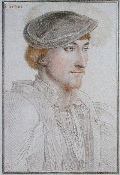 Lord Clinton (1512-85) 1st Earl of Lincoln, Engraved by Francesco Bartolozzi (1793) by Hans (after) Holbein the Younger
