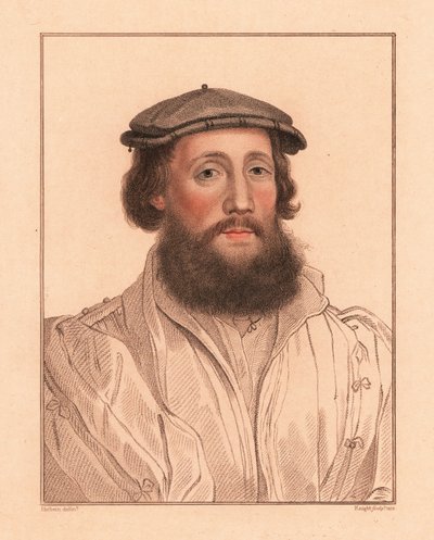 Portrait of an unknown man, court of King Henry VIII by Hans (after) Holbein the Younger