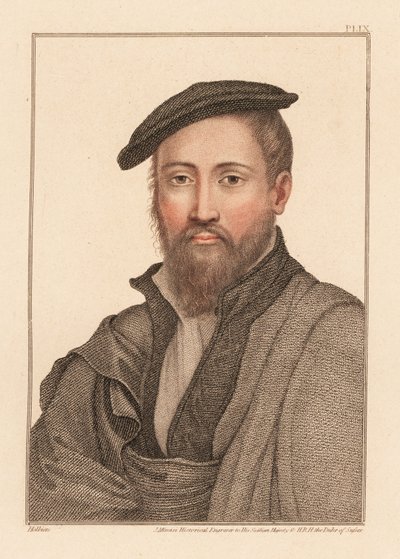 Portrait of an unknown man, court of King Henry VIII, c. 1532 by Hans (after) Holbein the Younger