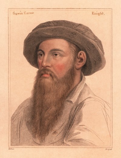 Sir Gavin Carew, son of Sir Edmond Carew of Stringham by Hans (after) Holbein the Younger