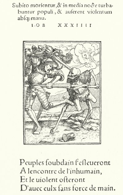 The Armed Knight (engraving) by Hans (after) Holbein the Younger