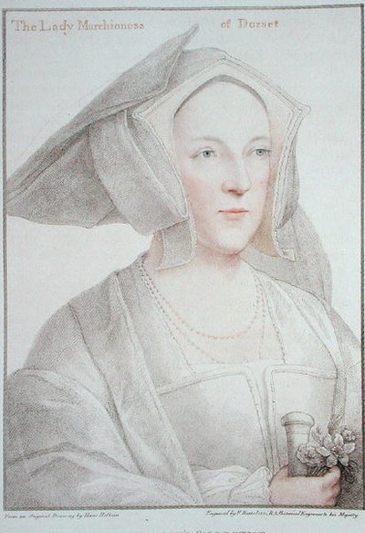 The Lady Marchioness of Dorset, engraved by Francesco Bartolozzi 1795 by Hans (after) Holbein the Younger