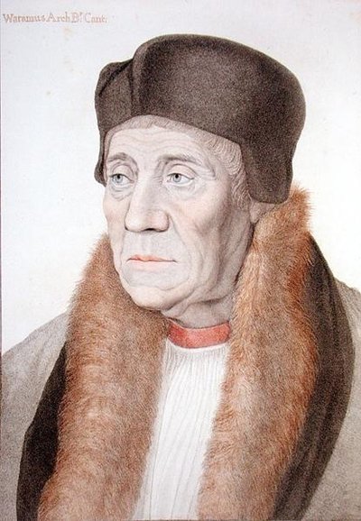 William Warham (engraved by Francesco Bartolozzi) by Hans (after) Holbein the Younger