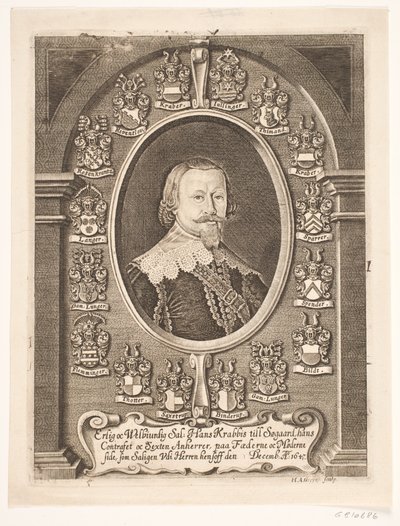 Hans Krabbe at Søgaard. From a Funeral Sermon 1648 by Hans Andreas Greys