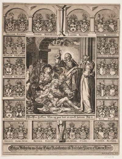 The Raising of Lazarus Surrounded by Holger Rosenkrantz