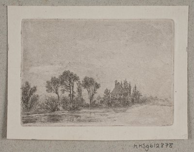 Landscape with Trees by Water by Hans Anton Thiele