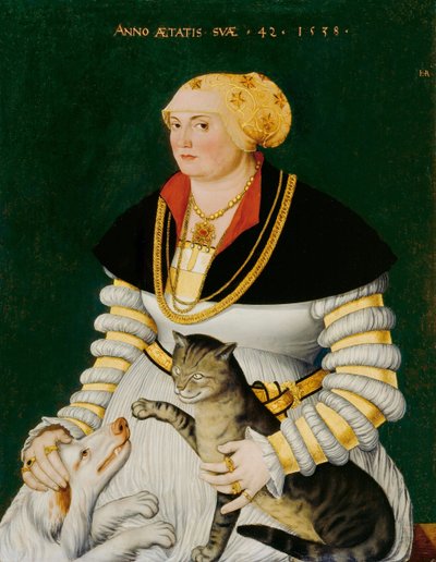 Portrait of Cleophea Holzhalb, nee Krieg von Bellikon by Hans Asper