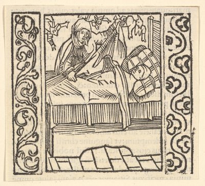 Caring for the Dead, illustration from Speculum Passionis by Hans Baldung