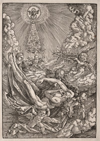 Christ Carried to Heaven by Angels by Hans Baldung