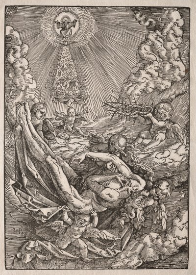 Christ Carried to Heaven by Angels by Hans Baldung