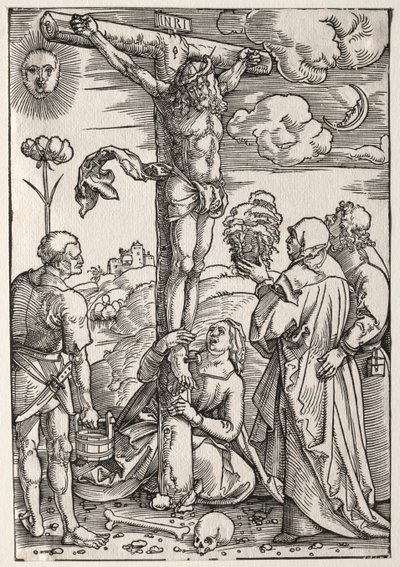 Christ on the Cross with Mary, St. John, Mary Magdalen and St. Stephen by Hans Baldung