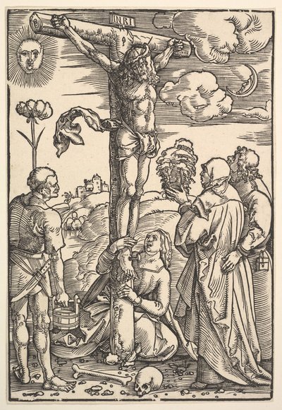 Christ on the Cross with the Virgin and Saints Longinus, Mary Magdalen and John by Hans Baldung