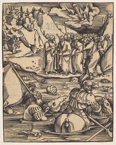 The Egyptians Crossing the Red Sea (from Das Buch Granatapfel) by Hans Baldung