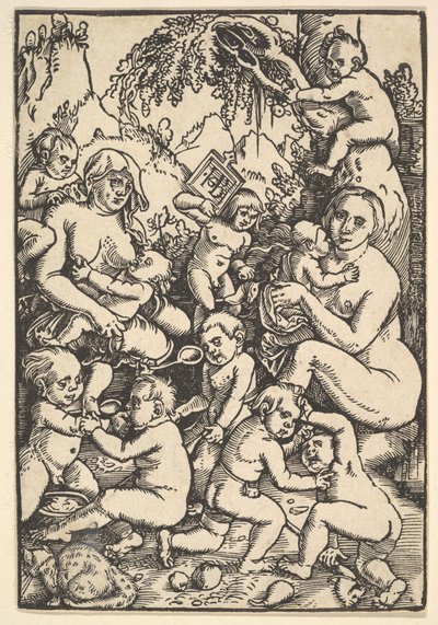Two Mothers with Children Die Kinderaue by Hans Baldung