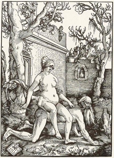 Aristotle and Phyllis by Hans Baldung Grien