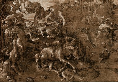 Battle of the Knights with Death by Hans Baldung Grien