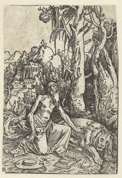 Saint Jerome as a Penitent in the Desert by Hans Baldung Grien