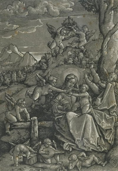 Madonna with Child and Angels in a Landscape by Hans Baldung Grien