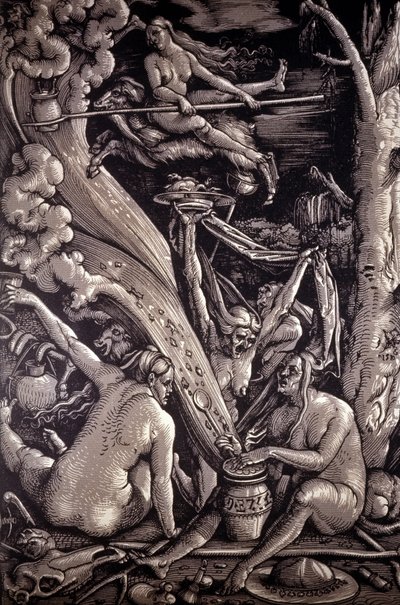 The Sabbath of the Witches, Engraving by Hans Baldung Green by Hans Baldung Grien