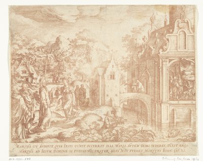 Christ Arrives at the House of Lazarus, Martha, and Mary Magdalene by Hans Bol