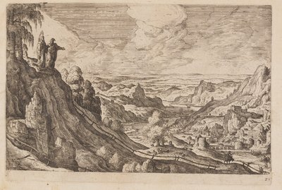 Plate 21, from Landscapes with Scenes from the Old and New Testament and Ovid’s Metamorphoses by Hans Bol