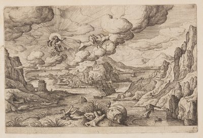 Plate 26, from Landscapes with Scenes from the Old and New Testament and Ovid’s Metamorphoses by Hans Bol