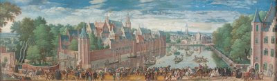 "The Goose Game" on the Vijvar at the Hague by Hans Bol