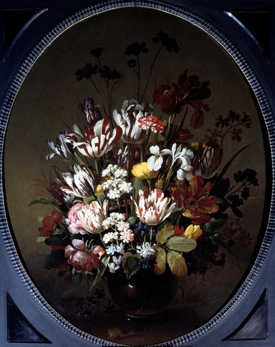 Vase of flowers by Hans Bollongier