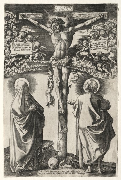Christ on the Cross Between the Virgin and St. John by Hans Brosamer