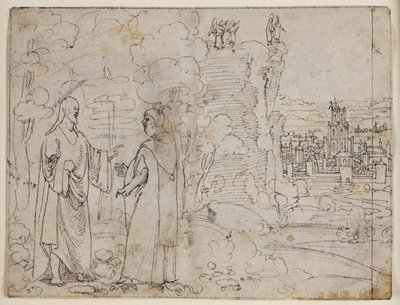 Christ Tempted by the Devil During His Stay in the Desert by Hans Brosamer