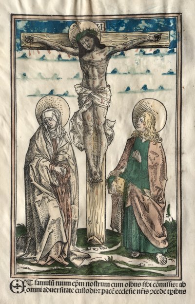 Christ on the Cross between Mary and John by Hans Burgkmair