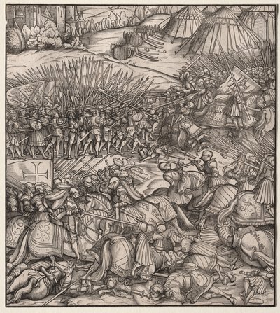 How the French King Made War on the King of Feuereisen and How the King of Feuereisen Died in the Battle by Hans Burgkmair