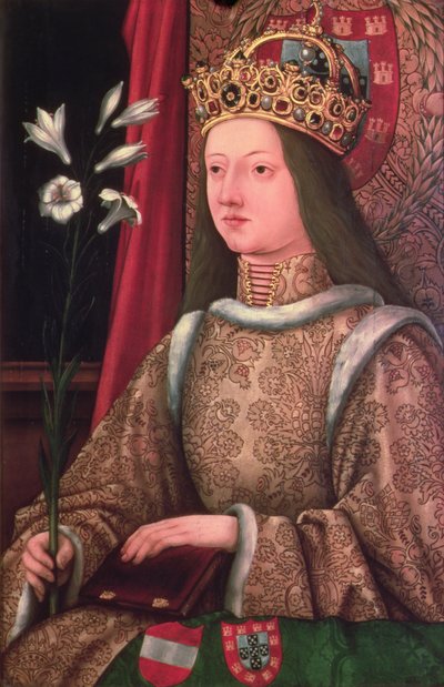 Queen Eleanor of Portugal, Wife of Frederick III by Hans Burgkmair