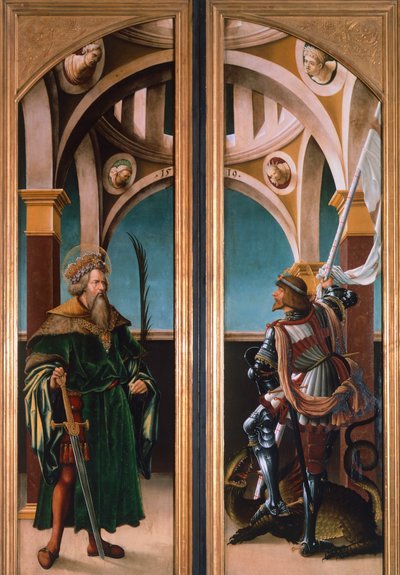 St. Sigismund and St. George (detail) by Hans Burgkmair